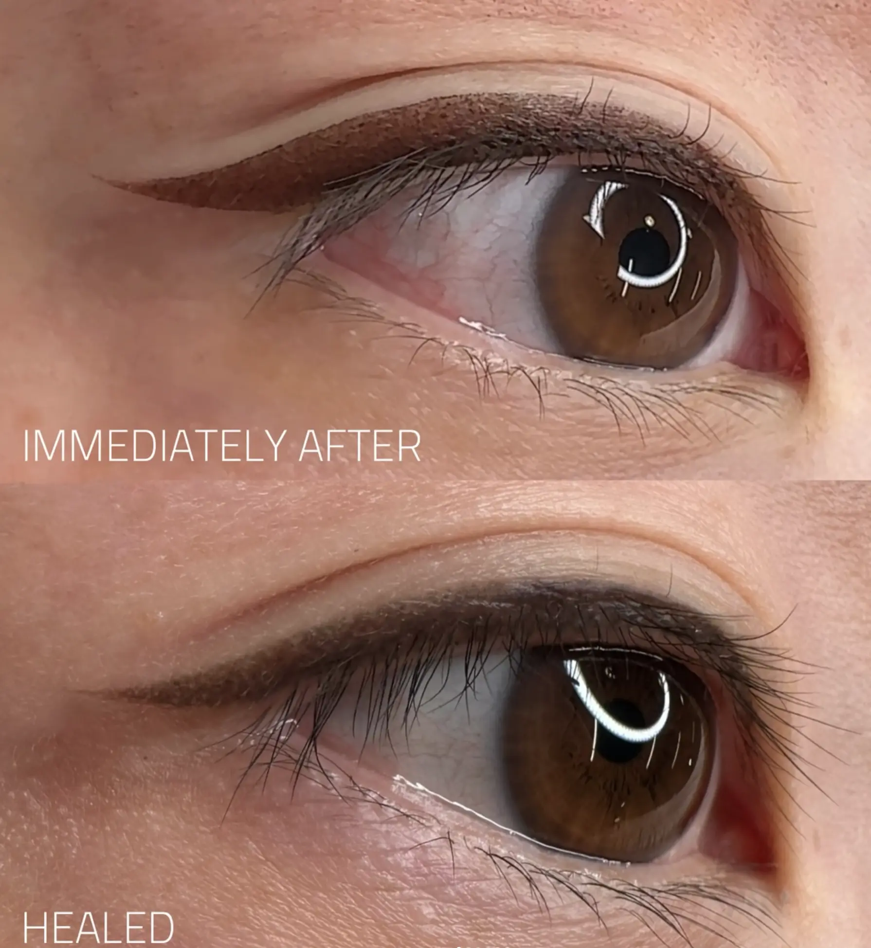 winged eyeliner tattoo