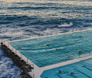 winter swimming Bondi Beach